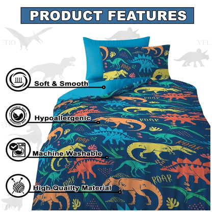 Dino Roar Single Duvet Set