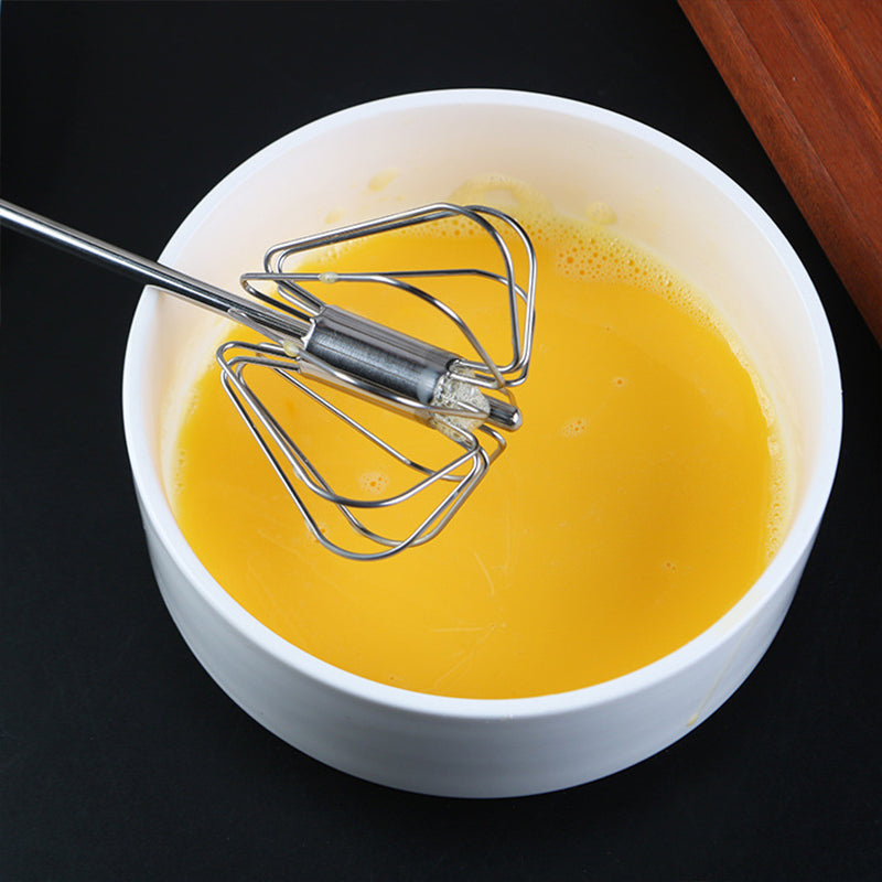 Metal Hand Press Egg Whisk Beater 2 pack
