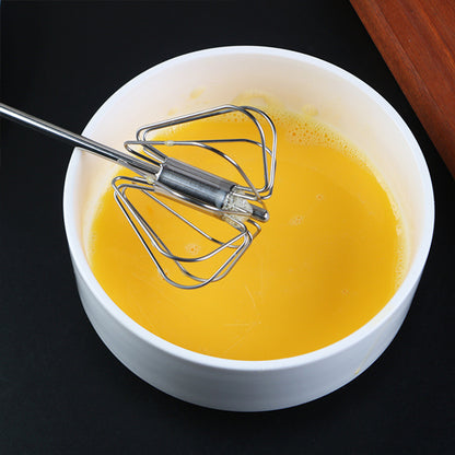 Metal Hand Press Egg Whisk Beater 2 pack