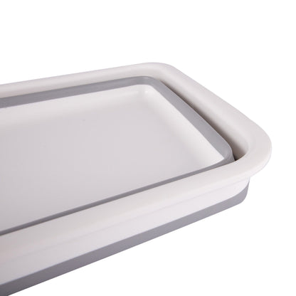 White/Grey 7L Plastic Collapsible Washing Up Bowl