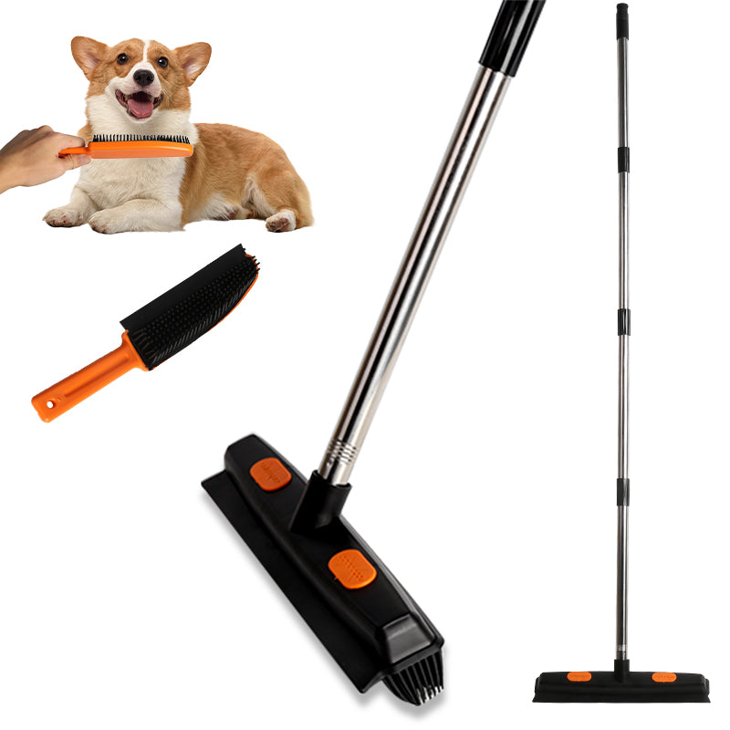 Rubber Broom Carpet Rake