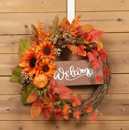 Welcome Door Wreath