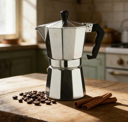3 Cup Aluminum Stovetop Espresso Coffee Maker