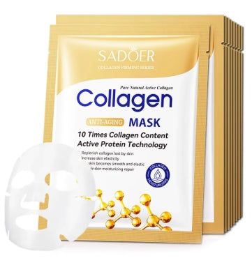 10pcs Anti-wrinkle Collagen Face Mask