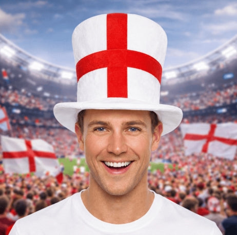 England Flag Top Hat
