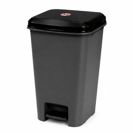 Slim Pedal Bin Waste Rubbish Bin with Lid for Kitchen Office
