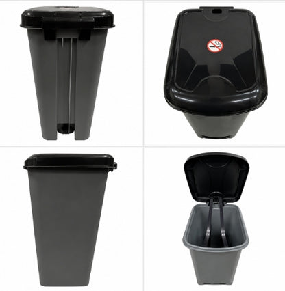 Slim Pedal Bin Waste Rubbish Bin with Lid for Kitchen Office