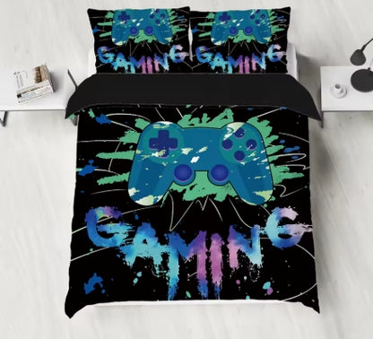 3pc Gaming Print Duvet Set