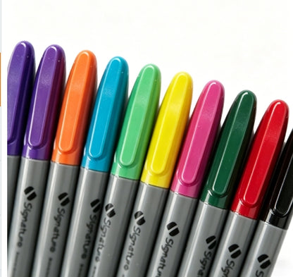 10PCS Fine Tip Coloured Marker Pens