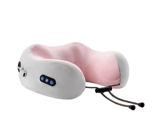 Four button U-shaped neck soft massage pillow