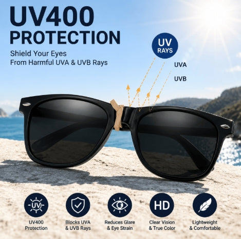 Mens Black Frame Sunglasses