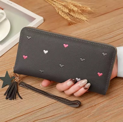 Womens Long Clutch Purse Wallet