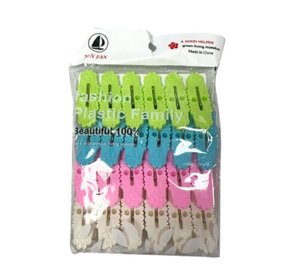 20PCS Plastic Washing Line Clothes Pegs