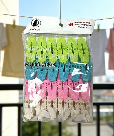20PCS Plastic Washing Line Clothes Pegs