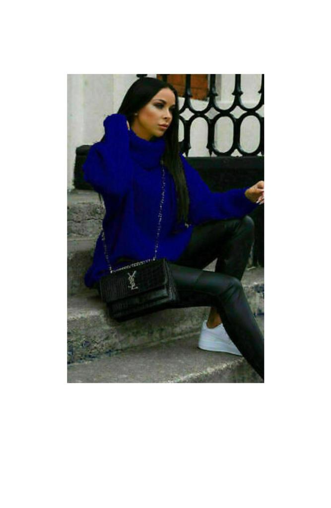 Ladies Polo Knitted Florecent Jumper