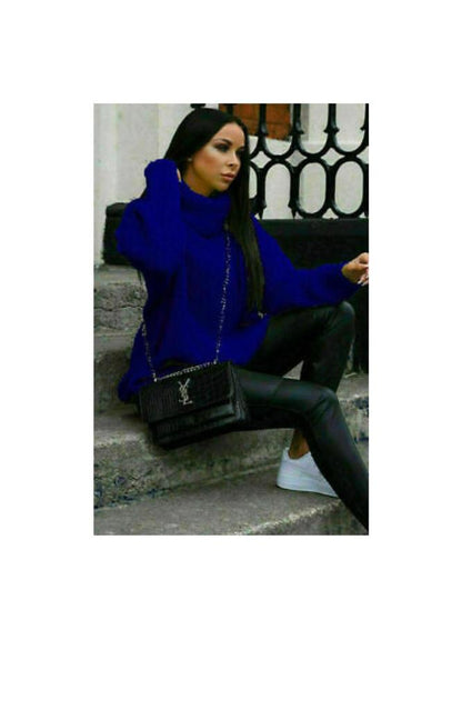 Ladies Polo Knitted Florecent Jumper