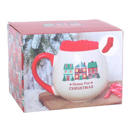 Home for Christmas Mug and Socks Set