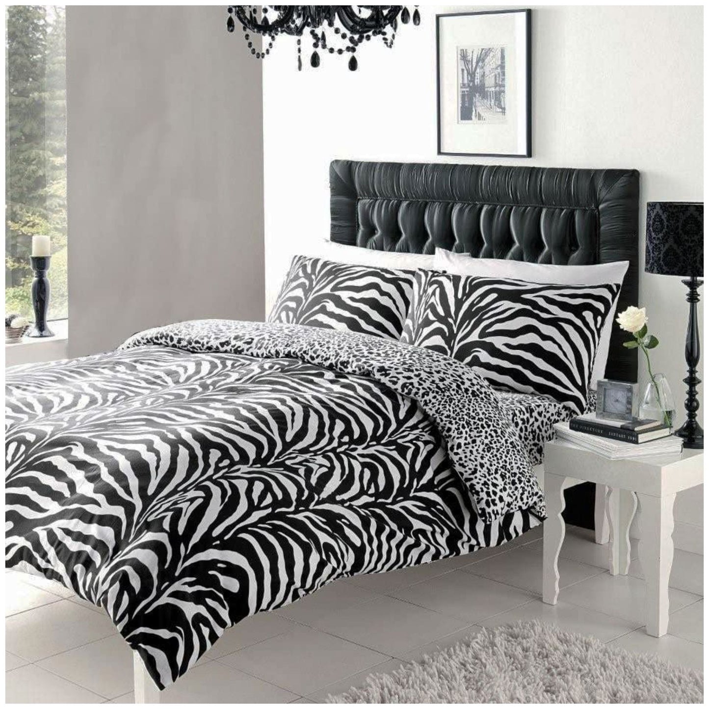 Zebra Print Duvet Set