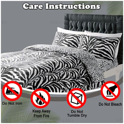 Zebra Print Duvet Set