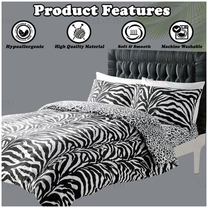 Zebra Print Duvet Set