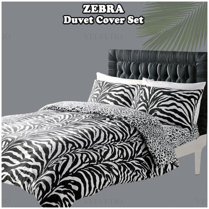Zebra Print Duvet Set