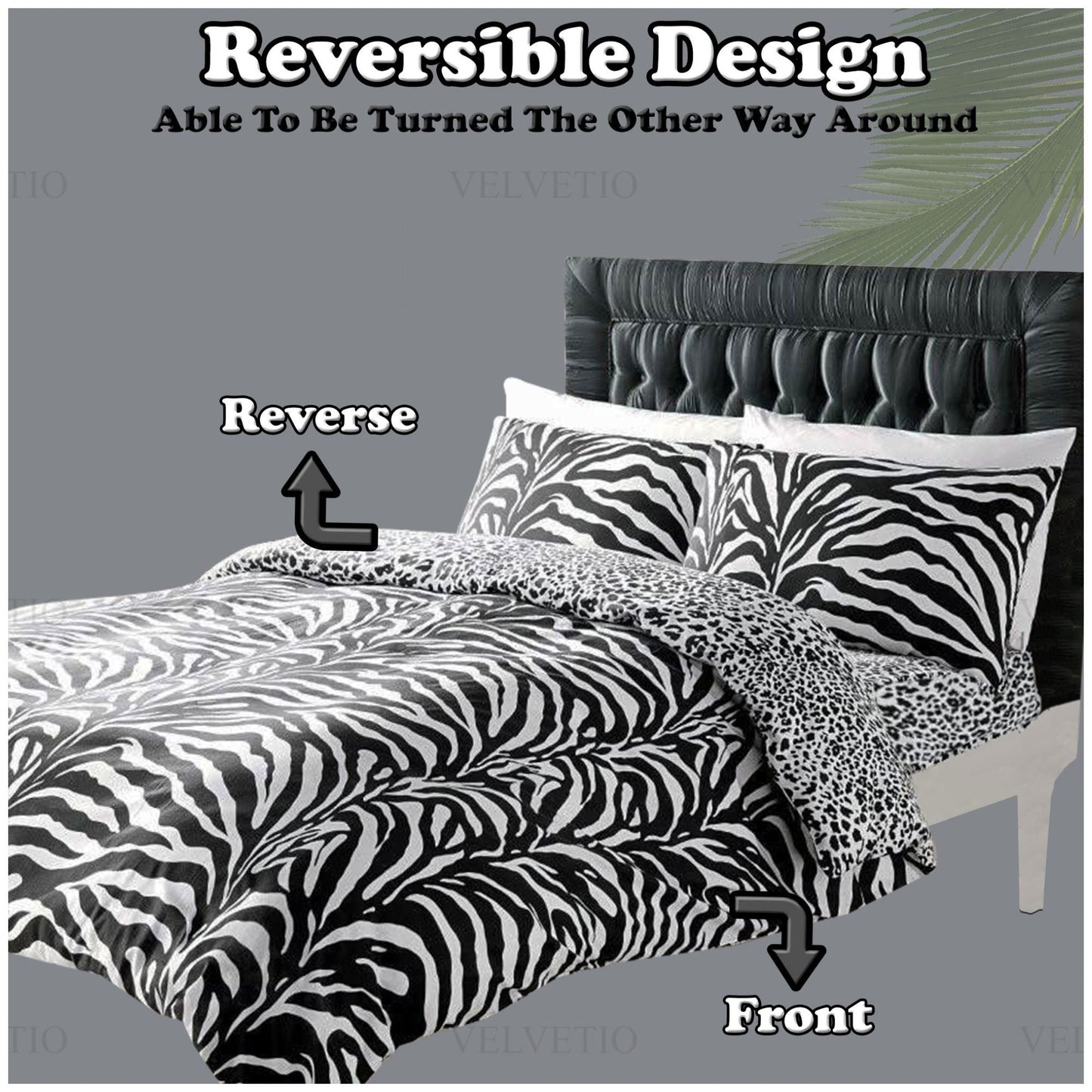Zebra Print Duvet Set