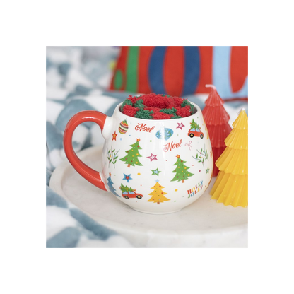 Nostalgic Christmas Print Mug and Socks Set