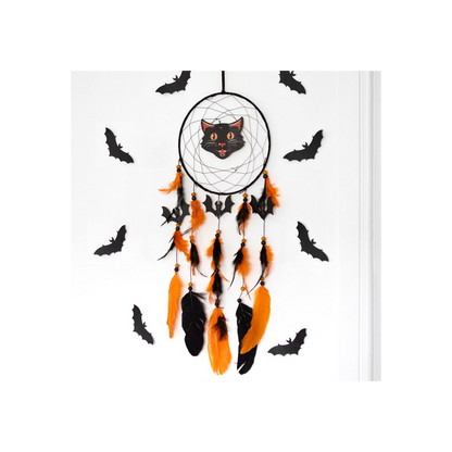 Black Cat Halloween Dreamcatcher