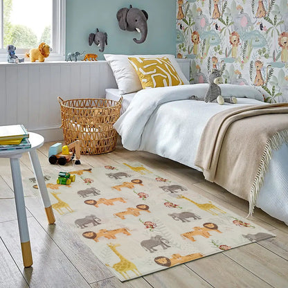 Safari Animal Printed Rug