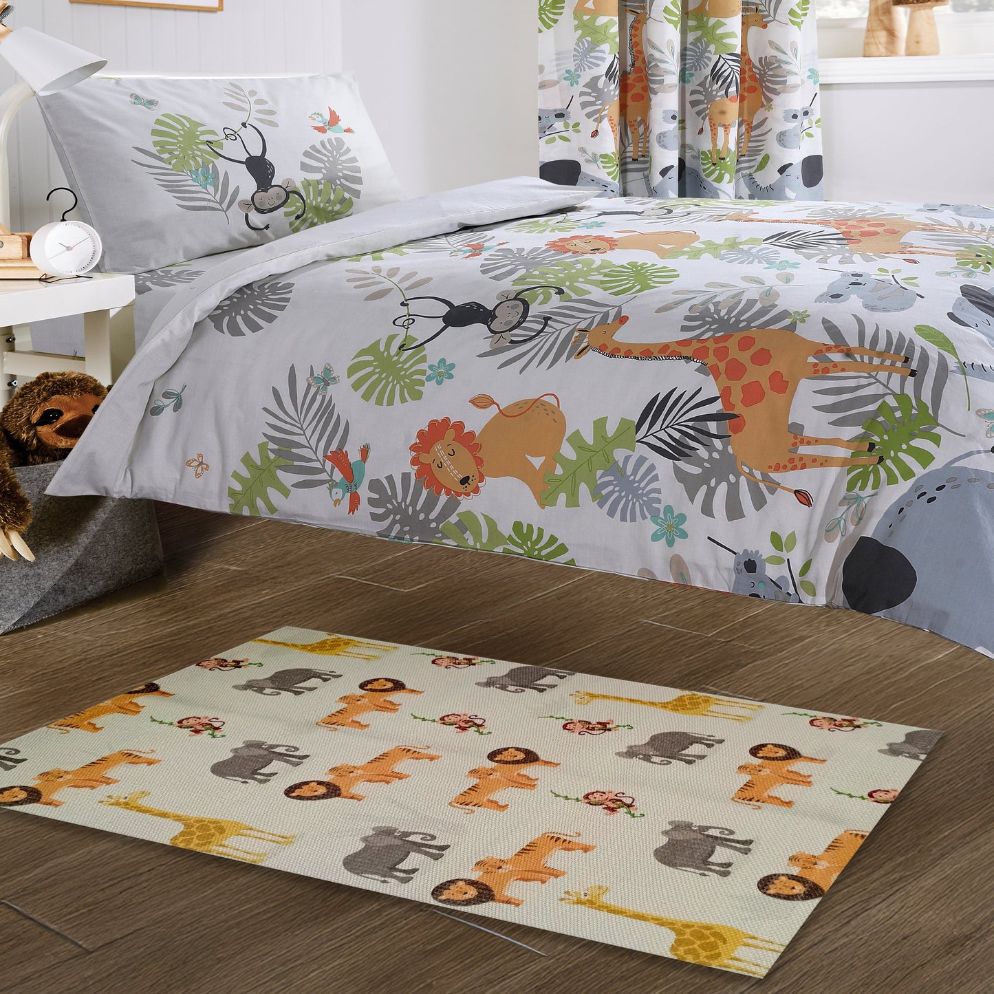 Safari Animal Printed Rug