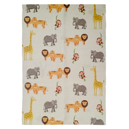 Safari Animal Printed Rug