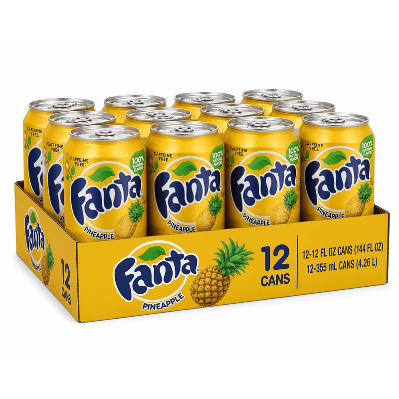 Fanta Pineapple Can 355ml (Pack of 12)