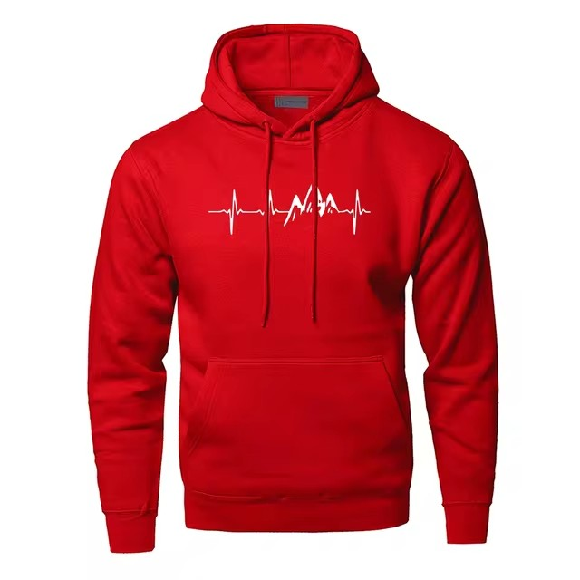 Mens Heartbeat Hoodie