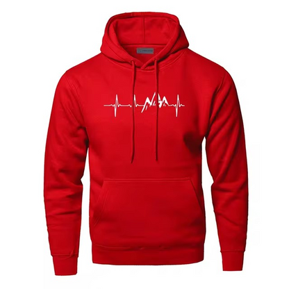 Mens Heartbeat Hoodie