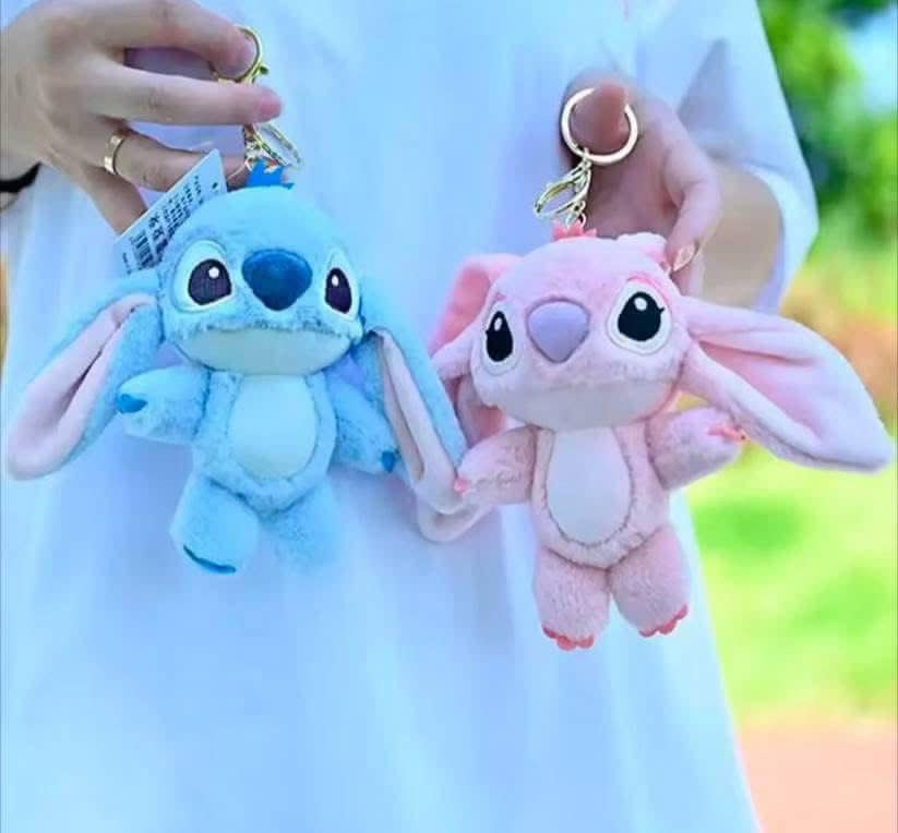 Stitch / Angel Plush Keyring