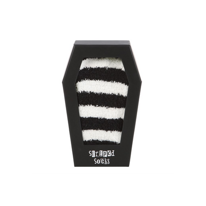 Striped Socks in Coffin Gift Box