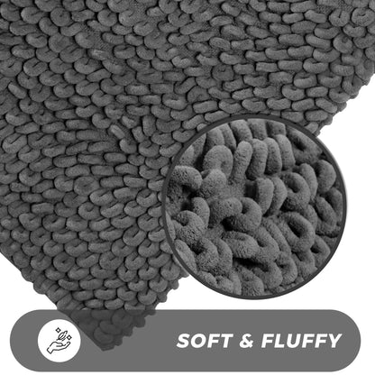 Jumbo Loop Bath Mat Non Slip Water Absorbent Mat