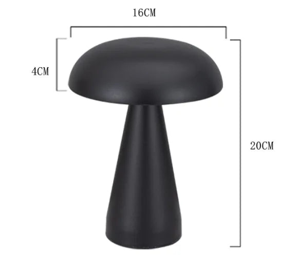 Bar Atmosphere Mushroom Shaped Touch Metal Night Lamp Outdoor Restaurant Dining Table Creative Desk Lamp Design