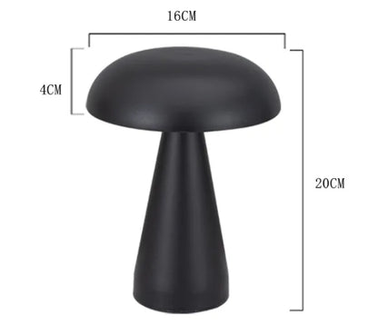 Bar Atmosphere Mushroom Shaped Touch Metal Night Lamp Outdoor Restaurant Dining Table Creative Desk Lamp Design