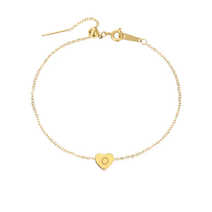 Heart Shape Gold Plated Anklet