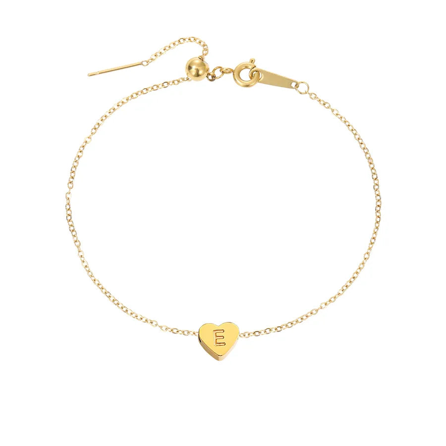Heart Shape Gold Plated Anklet