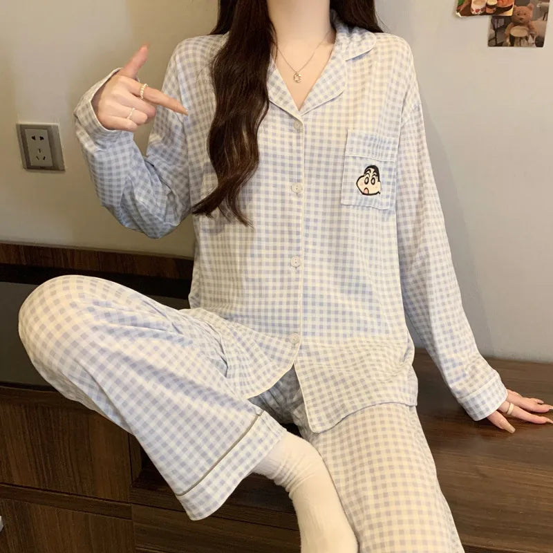 Purple Heart Sweet Style Sleepwear