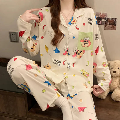 Purple Heart Sweet Style Sleepwear