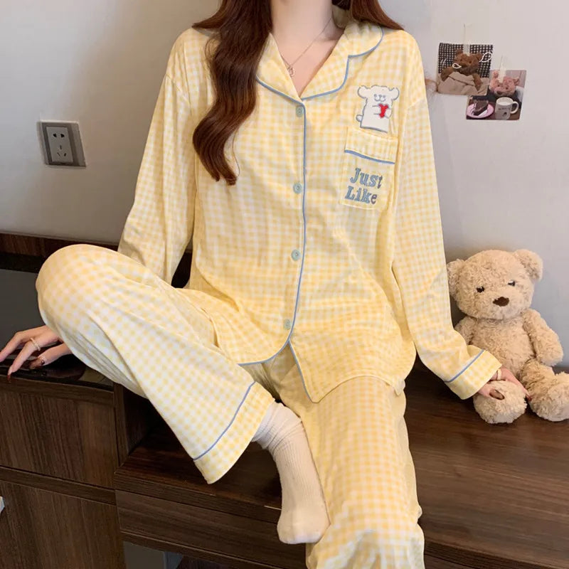 Purple Heart Sweet Style Sleepwear