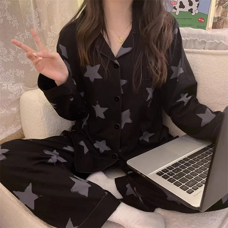 Purple Heart Sweet Style Sleepwear