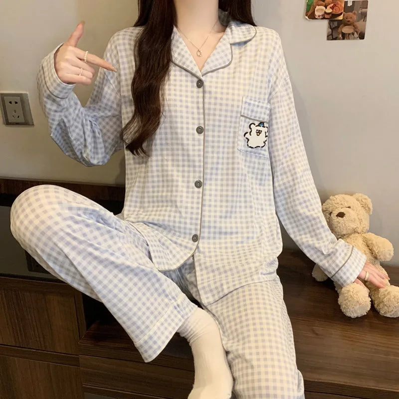 Purple Heart Sweet Style Sleepwear