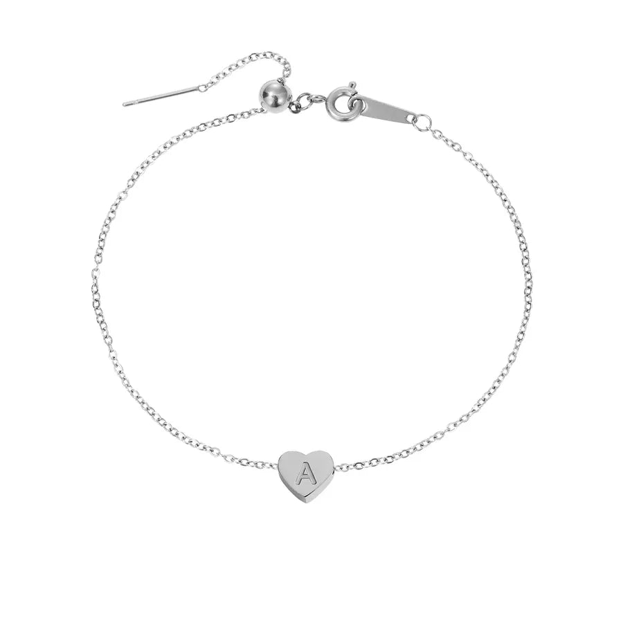 Heart Shape Gold Plated Anklet