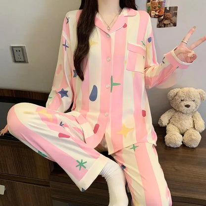 Purple Heart Sweet Style Sleepwear