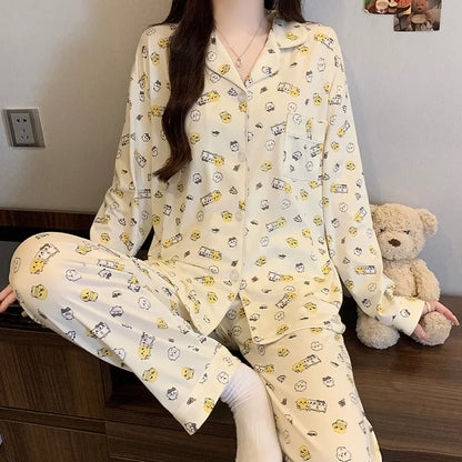 Purple Heart Sweet Style Sleepwear
