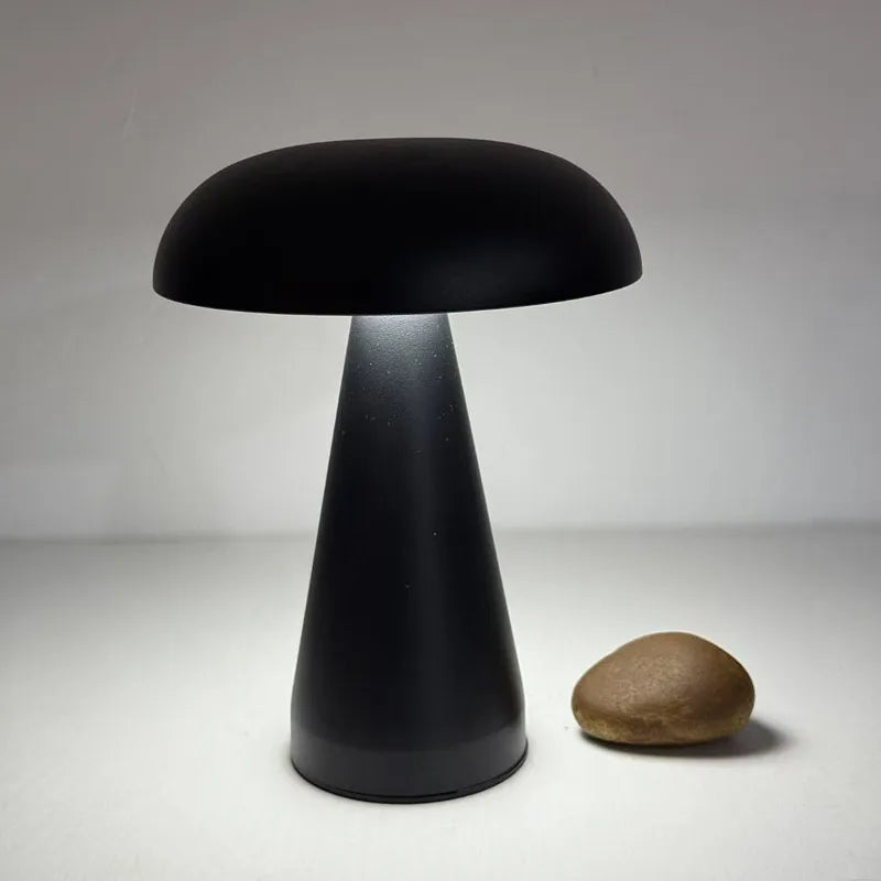 Bar Atmosphere Mushroom Shaped Touch Metal Night Lamp Outdoor Restaurant Dining Table Creative Desk Lamp Design